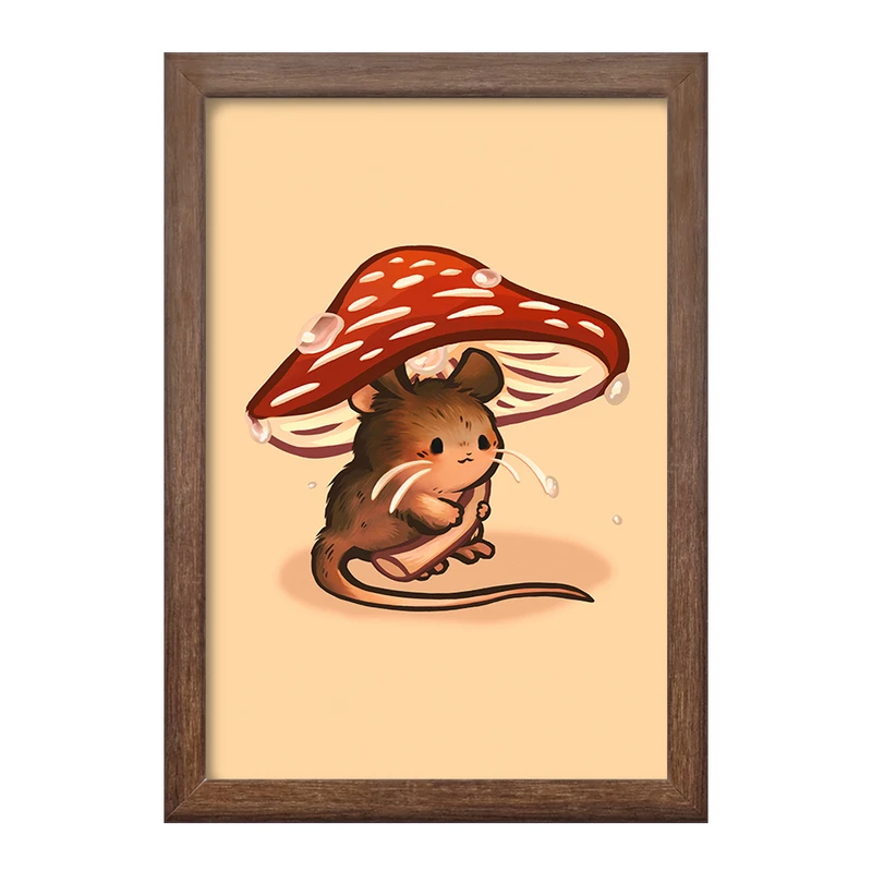 تابلو خندالو طرح موش حیوانات بامزه  کد 21050