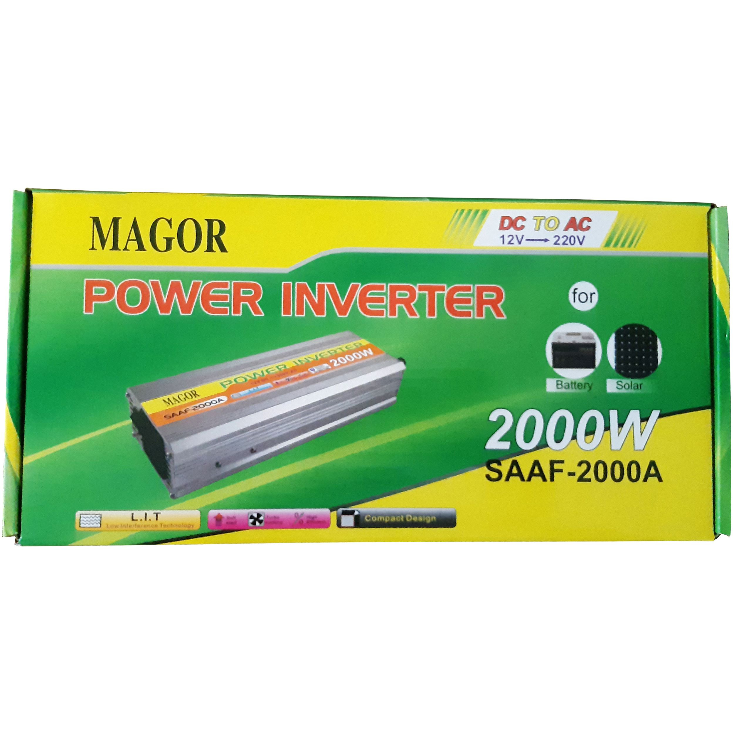 اینورتر  ماگور مدل SAAF-2000A ظرفیت 2000 وات