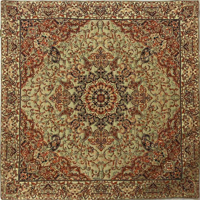 رومیزی ترمه طرح پردیس کد 100k 