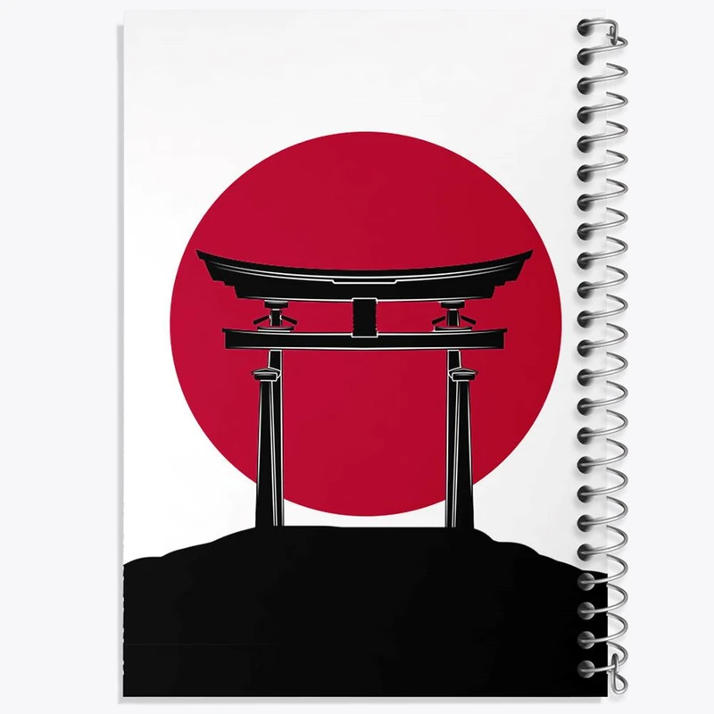 دفتر نقاشی 50 برگ خندالو مدل پرچم ژاپن کد 20634