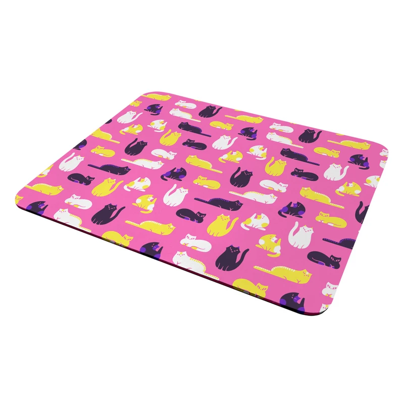 ماوس پد هومرو مدل A26-SIZE2437 طرح گربه فانتزی