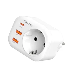 تبدیل دیواری و شارژر ارلدام مدل  4IN1 SC18