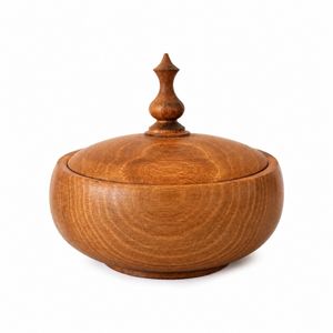 قندان چوبی مدل گردویی تاج دار کد 10.8