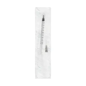 سرنگ 1 سی سی انسولین حلما طب مدل لوئر لاک 27G بسته 60 عددی