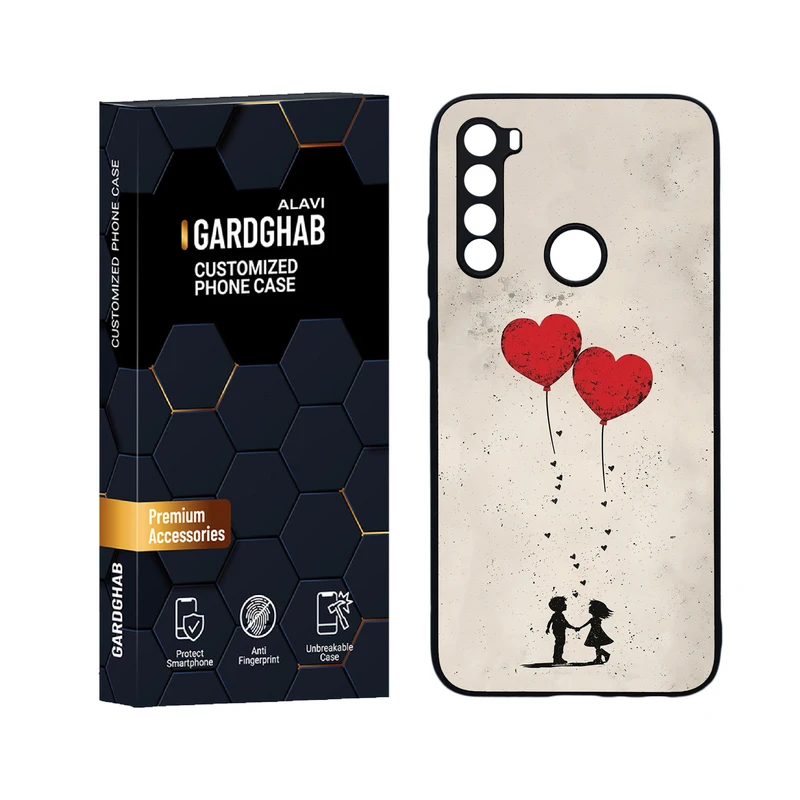 کاور گارد قاب علوی مدل دور ژله ای عاشقانه مناسب برای گوشی موبایل شیائومی Redmi Note 8