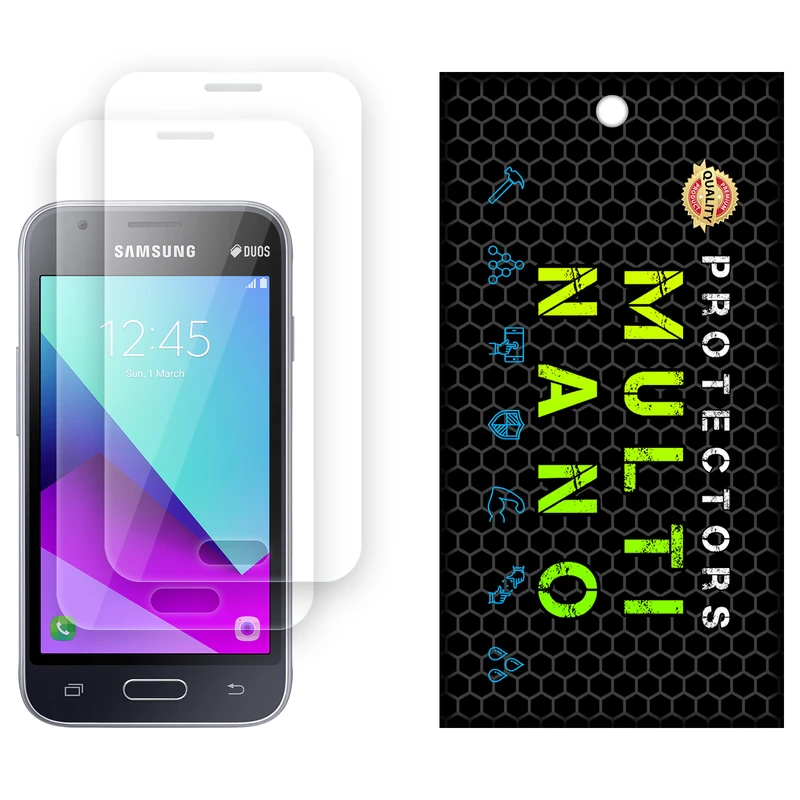 محافظ صفحه نمایش شفاف مولتی نانو مدل X-S2N مناسب برای گوشی موبایل سامسونگ Galaxy J1 Mini 2016 بسته دو عددی