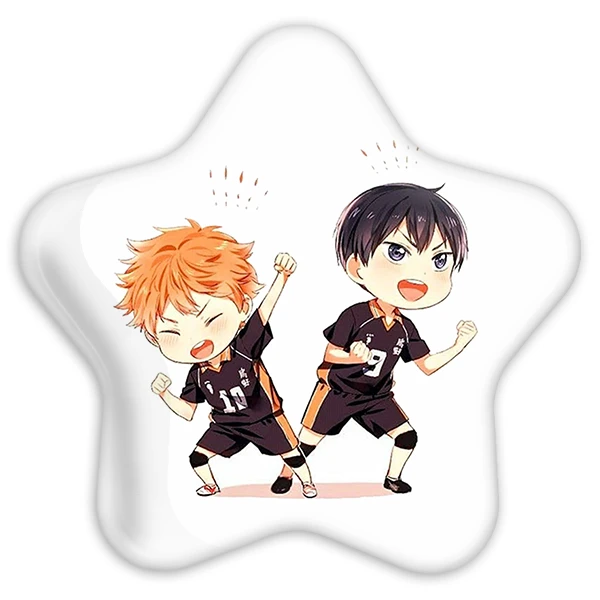 پیکسل خندالو طرح انیمه آبشار سرنوشت هایکیو کاگیاما مدل ستاره ای کد 10091