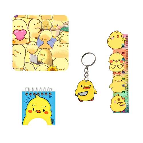 بسته لوازم تحریر مدل جوجه فانتزی  کد new1 مجموعه 4 عددی