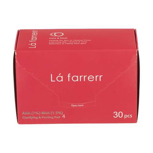پد لایه بردار پوست لافارر مدل AHA-BHA بسته 30 عددی