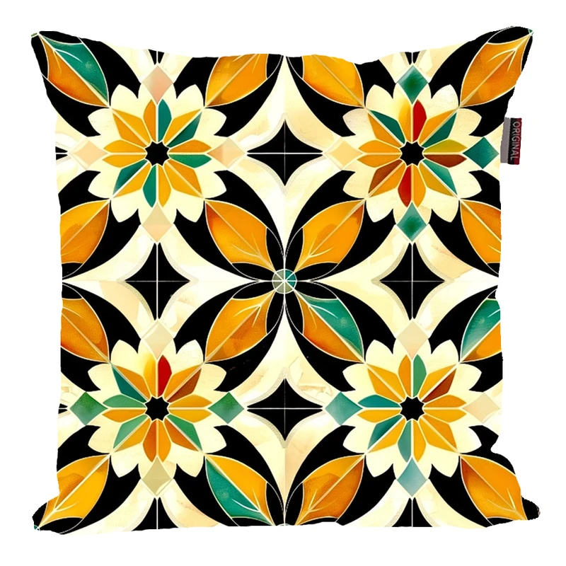 کوسن پاد آفرین مدل سنتی طرح کاشی کد PK30466