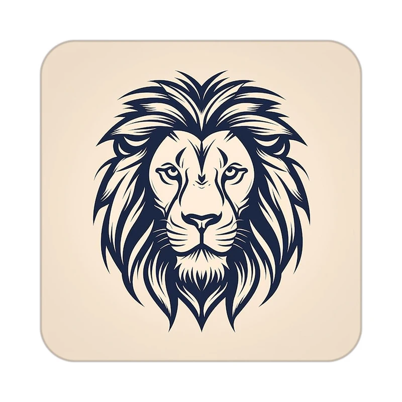 زیر لیوانی کاکتی طرح شیر مدل mp24094