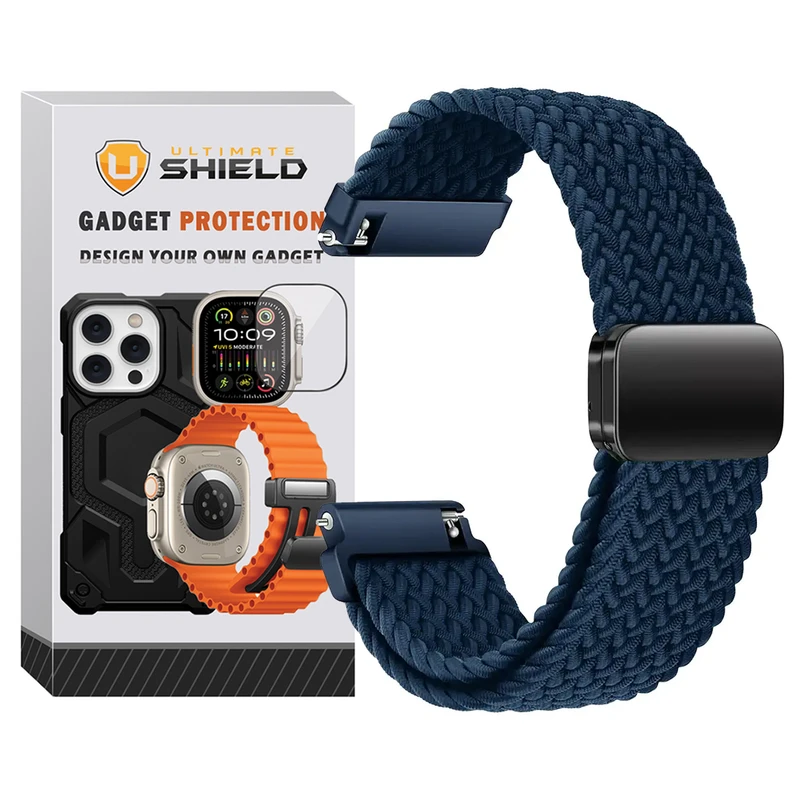 بند آلتیمیت شیلد مدل Braided Magsolo مناسب برای ساعت هوشمند امیزفیت  GTS / GTS 2e / GTS 2 / GTS 2 Mini / GTS 3 / GTS 4 / GTS 4 Mini / GTR Mini 20mm