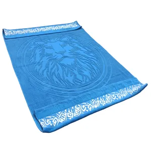 حوله حمام طرح شیریال دار سایز 90x155 سانتی متر