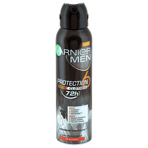 اسپری ضد تعریق مردانه گارنیه مدل Protection 6 Skin Clothes Skin Respect حجم 150 میلی لیتر اسپری ضد تعریق مردانه گارنیه مدل Protection 6 Skin Clothes Skin Respect حجم 150 میلی لیتر