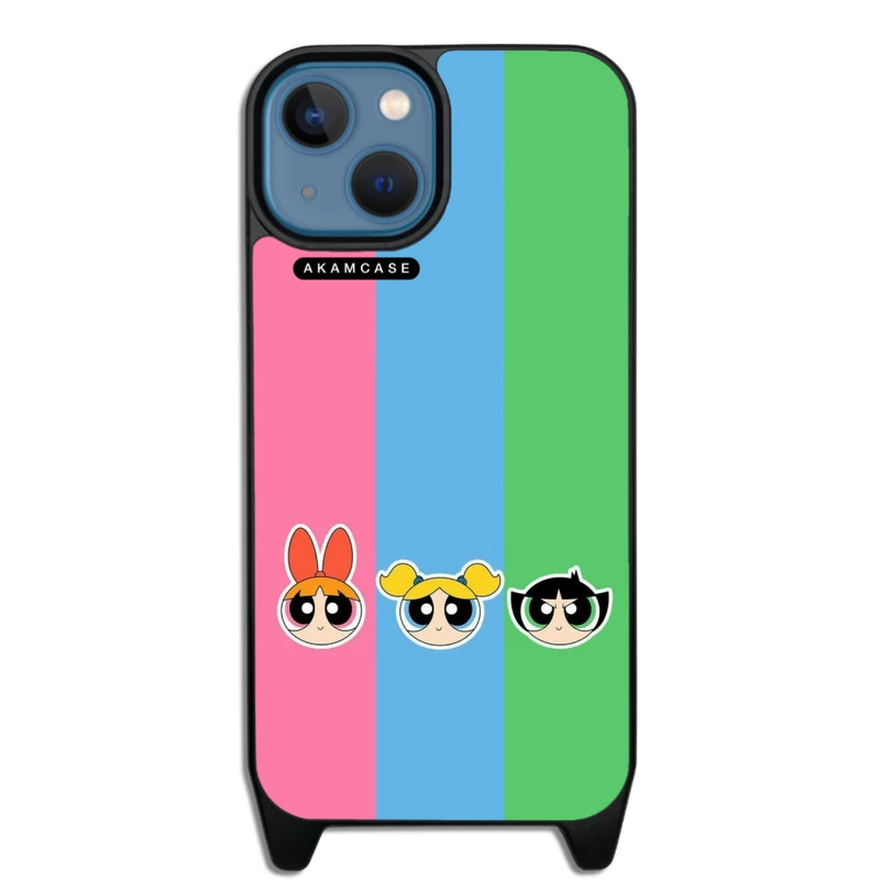 کاور آکام مدل AMCWLA14-POWER PUFF GIRLS8  مناسب برای گوشی موبایل اپل iPhone 14