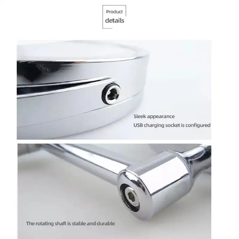 آینه سرویس بهداشتی مدل LED لمسی قابل شارژ