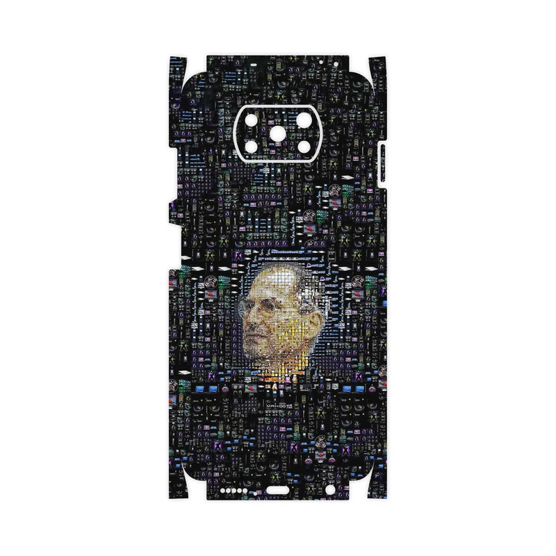 برچسب پوششی ماهوت مدل Collage of Steve Jobs 2-FullSkin مناسب برای گوشی موبایل شیائومی Poco X3 NFC