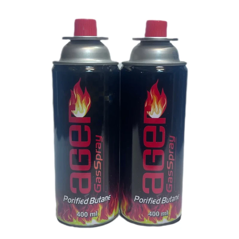 کپسول گاز آگر مدل بوتان حجم 400 میلی لیتر بسته 2 عددی