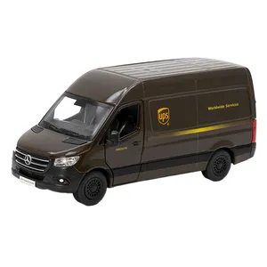 ماشین بازی کینزمارت مدل ون بنز Mercedes-Benz Sprinter UPS Edition کد KT5430