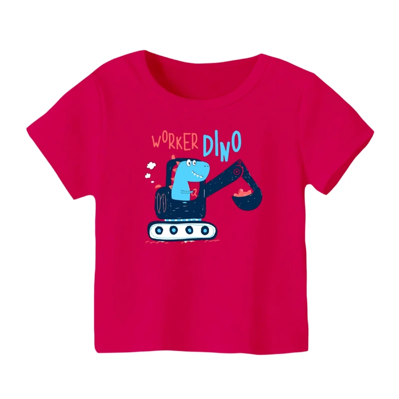 تی شرت آستین کوتاه بچگانه مدل دایناسور کد ۱۷