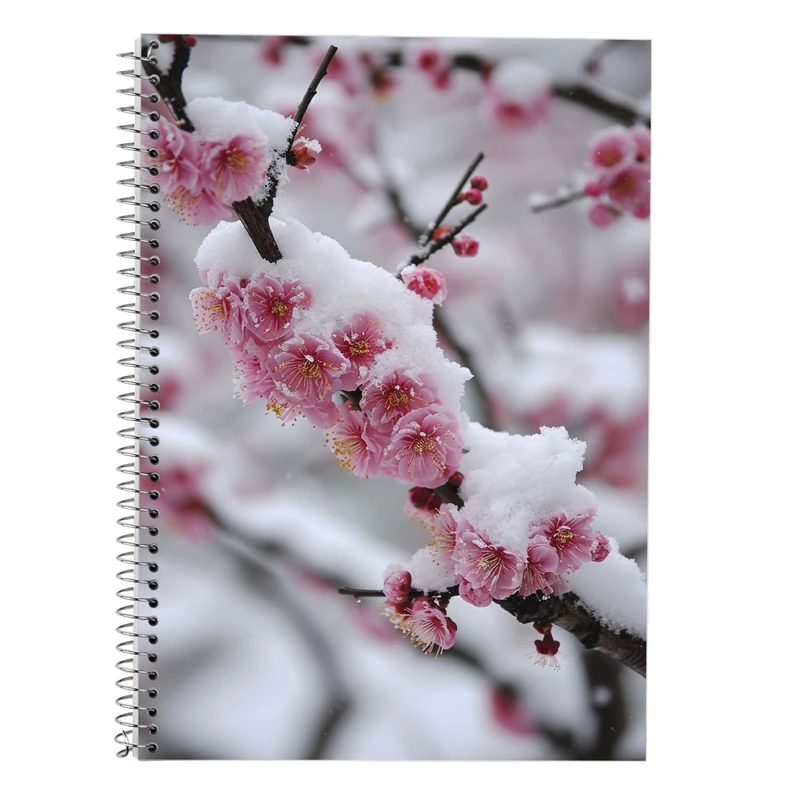 دفتر زبان 50 برگ مدوپد مدل دو خط طرح بهار کد DF13393