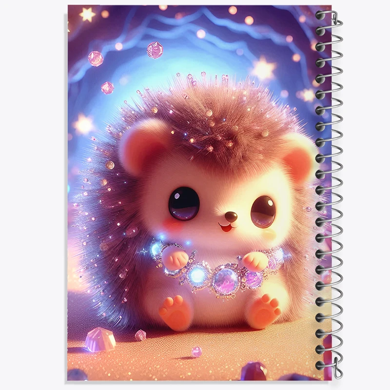 دفتر مشق 100 برگ خندالو طرح جوجه تیغی بامزه کد F5400