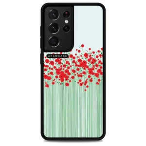 AKAM AMC-WSGS21U-FLOWERS-26 Cover For Samsung Galaxy S21 Ultra