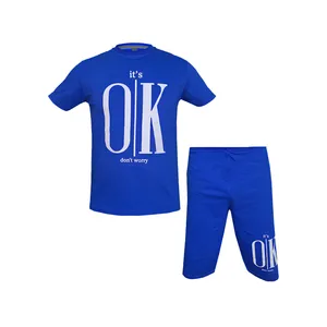 ست تیشرت و شلوارک مردانه طرح OK کد 1563