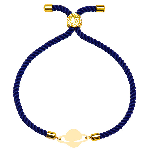 دستبند طلا 18 عیار دخترانه کرابو طرح زحل مدل Krd1794