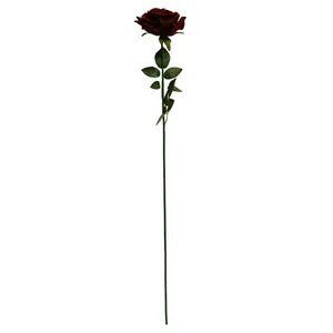گل مصنوعی مدل شاخه رز مخمل