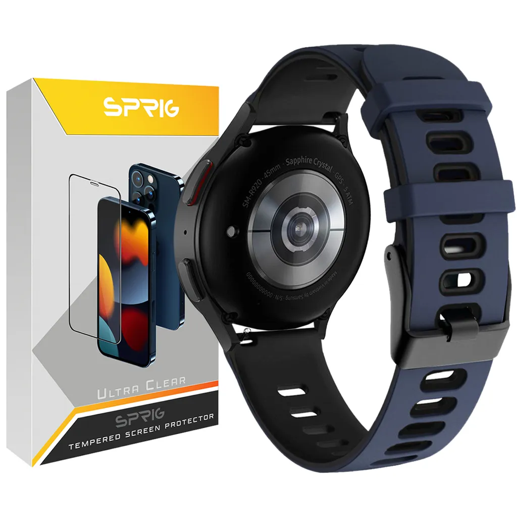 بند اسپریگ مدل Dual color Hike مناسب برای ساعت هوشمند سامسونگ Galaxy Watch Active 1 / Active 2 44mm / Watch 3 size 41mm / Galaxy Watch 4 40mm / watch 4 42mm / watch 4 44mm / watch 4 46mm
