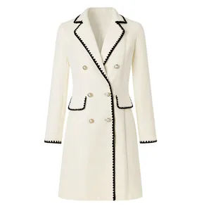 پالتو زنانه شین مدل یقه انگلیسی 43477