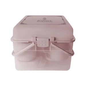 سبد پیک نیک 48 پارچه روزینکس مدل مسافرتی ۶ نفره