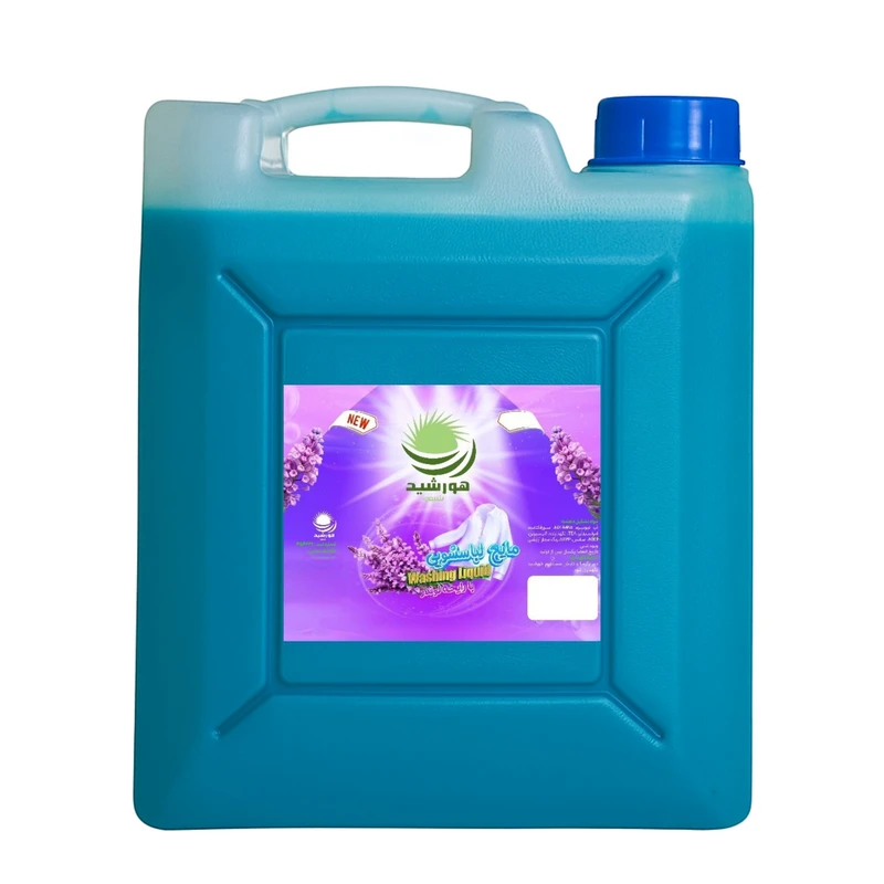 مایع لباسشویی ماشینی هورشیدشیمی مدل wl با رایحه لوندر مناسب برای البسه حساس حجم 4 لیتر