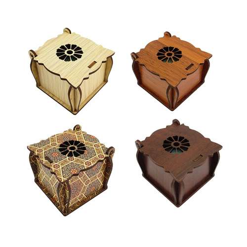 جعبه انگشتر پارلا گوهر کد 3379 مجموعه 4 عدی