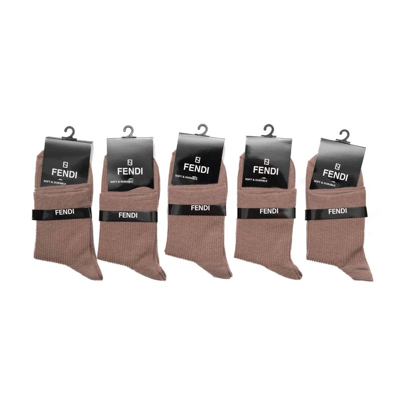 جوراب ساق بلند زنانه مدل  کبریتی بسته 5 عددی