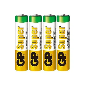 باتری نیم قلمی جی پی مدل سوپر ALKALINE LR03 AAA بسته 4 عددی
