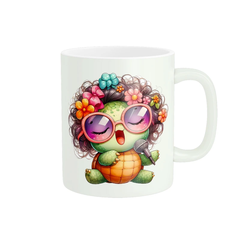 ماگ پادآفرین مدل کارتونی طرح لاک پشت بامزه کیوت کد PM920