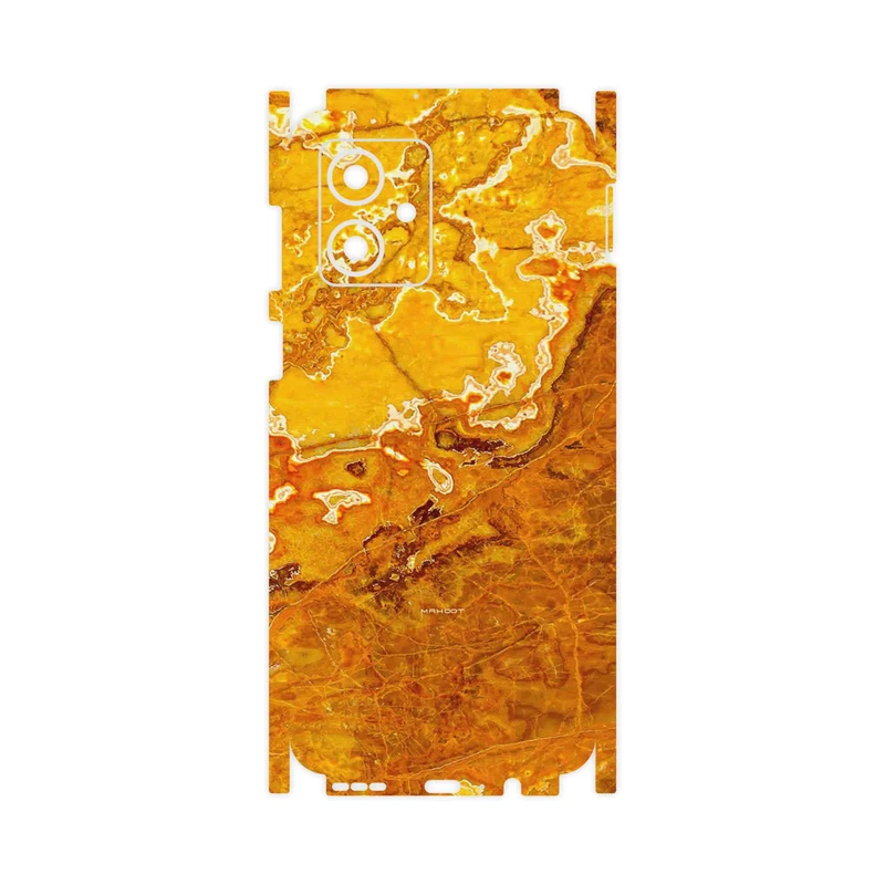 برچسب پوششی ماهوت مدل Gold Marble-FullSkin مناسب برای گوشی موبایل موتورولا Moto G54
