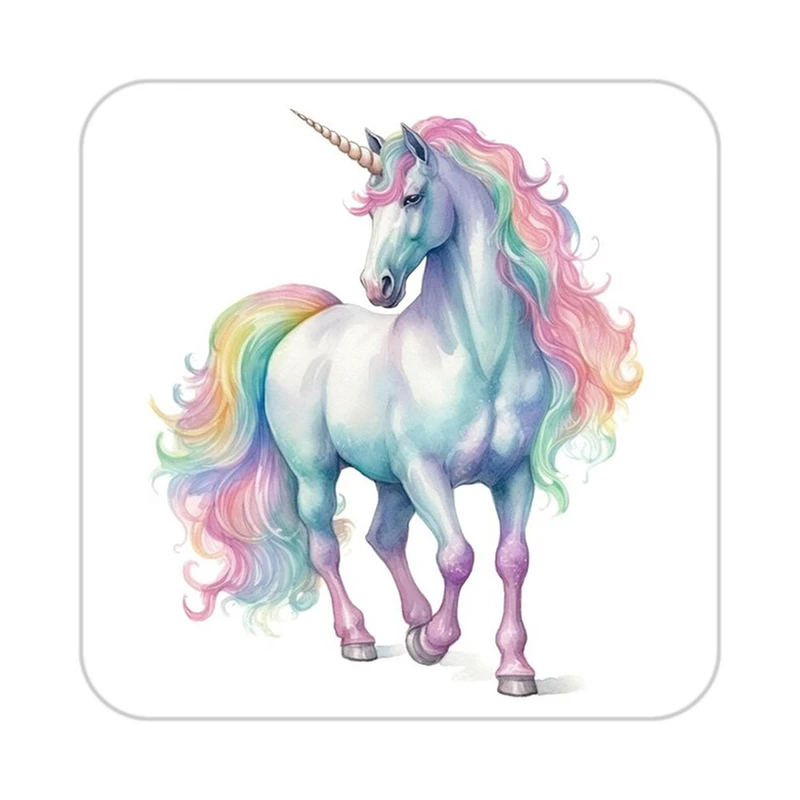 زیر لیوانی کاکتی طرح اسب تک شاخ و یونیکورن مدل mp32850