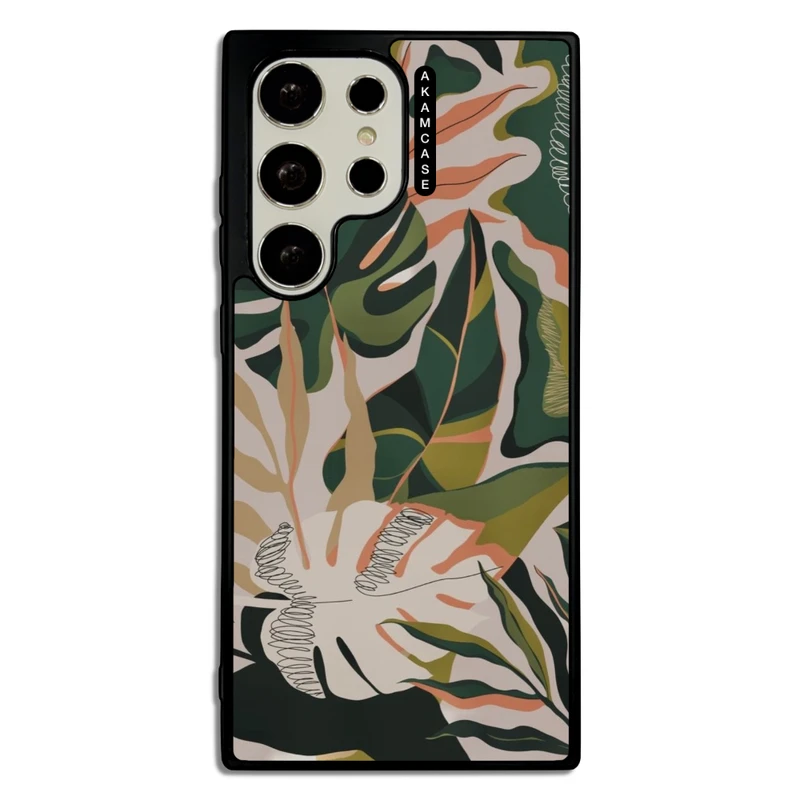 کاور آکام مدل AMC-WSGS23U-LEAVES-31 مناسب برای گوشی موبایل سامسونگ Galaxy S23 Ultra