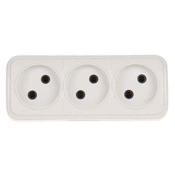 دوشاخه برق پیکو طرح 3 خانه مدل P100 دوشاخه برق پیکو طرح 3 خانه مدل P100