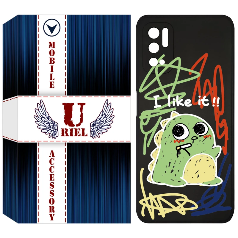 کاور یوریل مدل KSH کد 21 طرح دایناسور نقاش مناسب برای گوشی موبایل شیائومی Redmi Note 10 5G