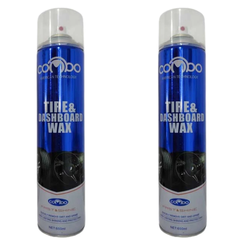 اسپری واکس تایر و داشبورد کومبو کد 059 حجم 650 میلی لیتر بسته 2 عددی