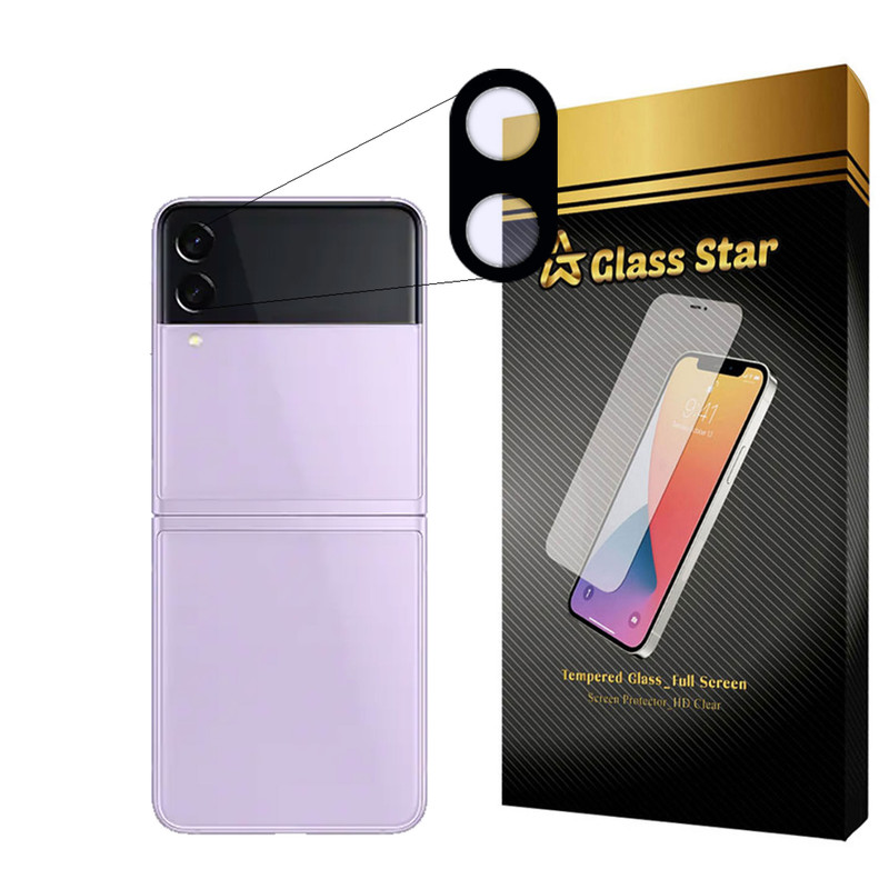  محافظ لنز دوربین فول گلس استار مدل 5DLENS مناسب برای گوشی موبایل سامسونگ Galaxy Z Flip 3 5G / Flip 3 5G