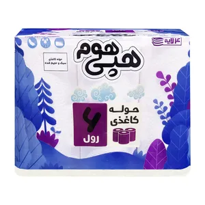 دستمال حوله ای 4 لایه هپی هوم مدل 01 بسته 6 عددی