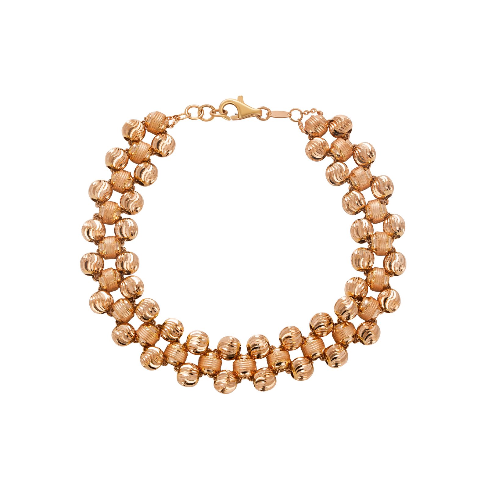 دستبند طلا 18 عیار زنانه جواهری سون مدل 4347 -  - 1