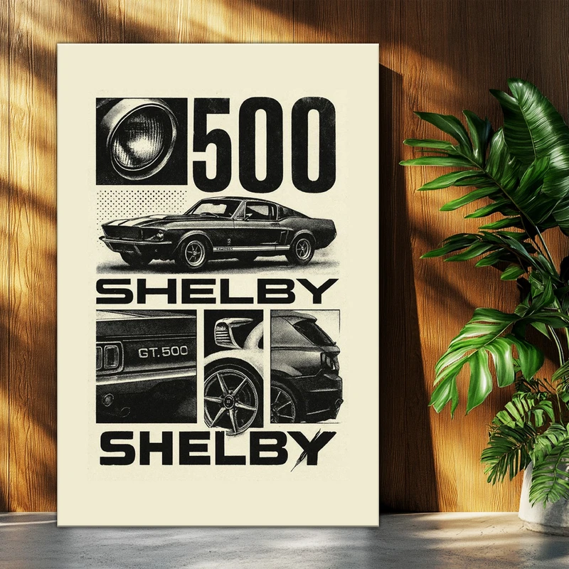 تابلو شاسی بکلیت طرح ماشین و خودرو فورد شلبی Ford Shelby GT500 مدل T-po1614