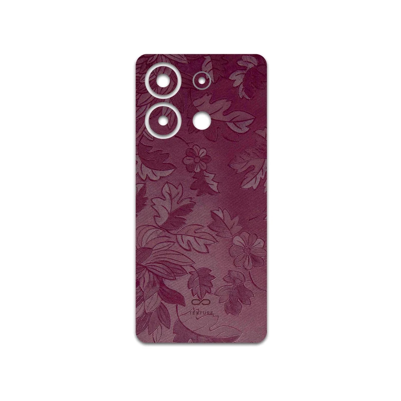 برچسب پوششی ماهوت مدل Red-Wildflower مناسب برای گوشی موبایل شیائومی Redmi Note 13 4G