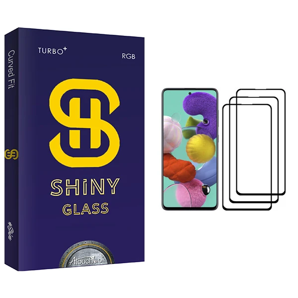 محافظ صفحه نمایش آتوچبو مدل Shiny Glass مناسب برای گوشی موبایل سامسونگ Galaxy A51 بسته سه عددی